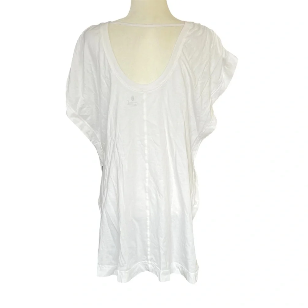 Free People White Relaxed Short Sleeve Tee